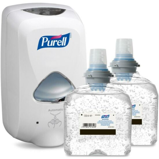 Purell TFX Starter kezdőcsomag H1 - 1 db fehér adagoló + 2 db kézfertőtlenítő gél patron